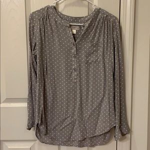 LOFT Polka Dot Blouse